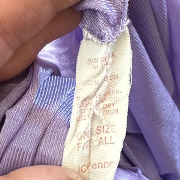 Vintage JC Penny Nylon Pullover Robe - Picture 5 of 5